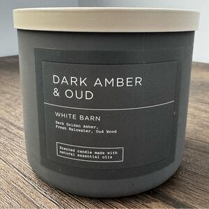 White Barn Dark Amber & Oud 3-Wick Candle